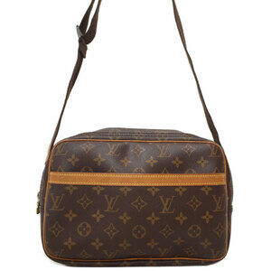 Louis Vuitton Monogram Leather Brown Reporter Shoulder Bag
